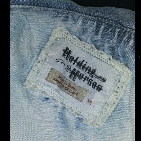 Anthropologie Holding Horses Distressed Denim - Picture 3 of 6